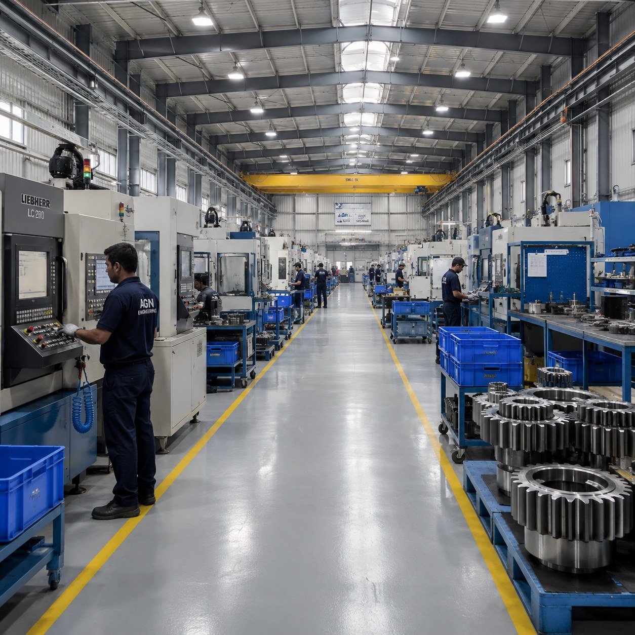 Agni Engineering bevel gear manufacturing floor in India