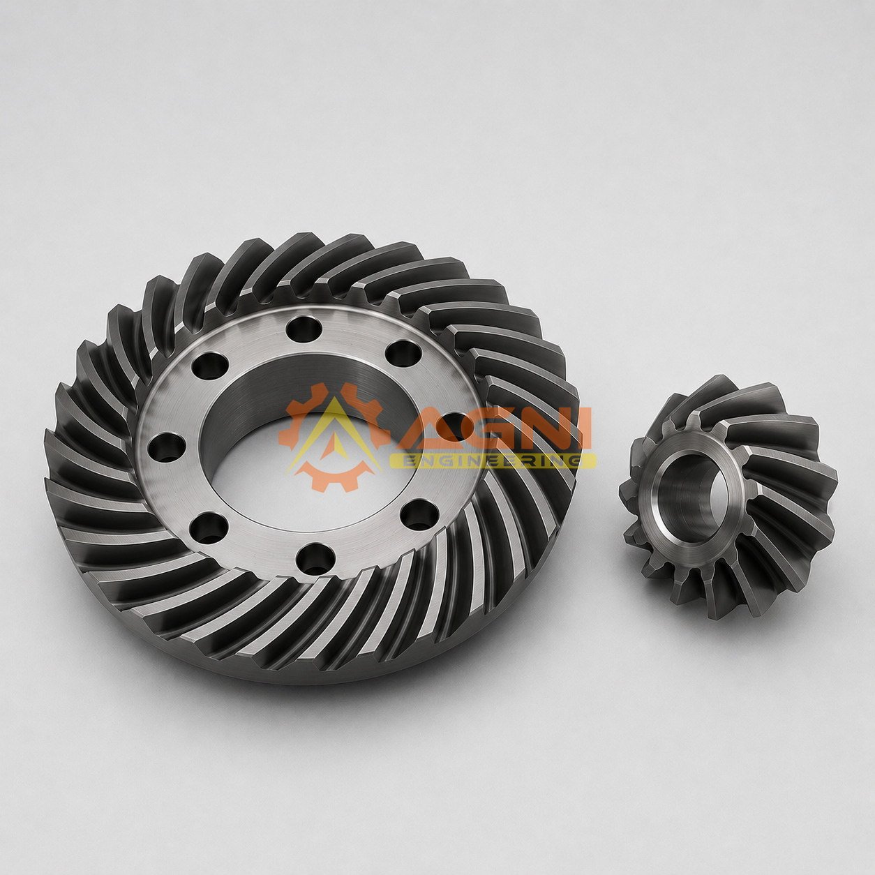 Alloy steel spiral bevel gear Alloy steel spiral bevel gear