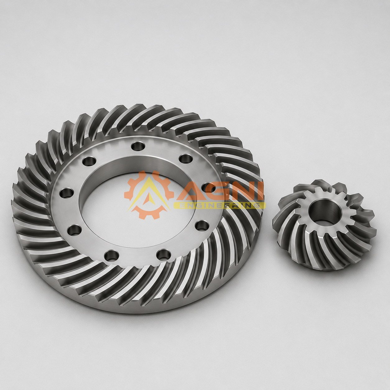 Heat-treated hardened spiral bevel gear Heat-treated hardened spiral bevel gear