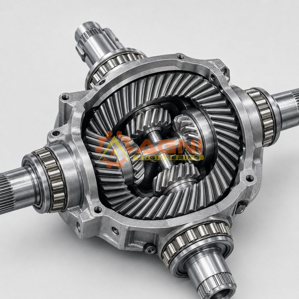 Spiral bevel gear set for an automotive differential system Spiral bevel gear set for an automotive differential system