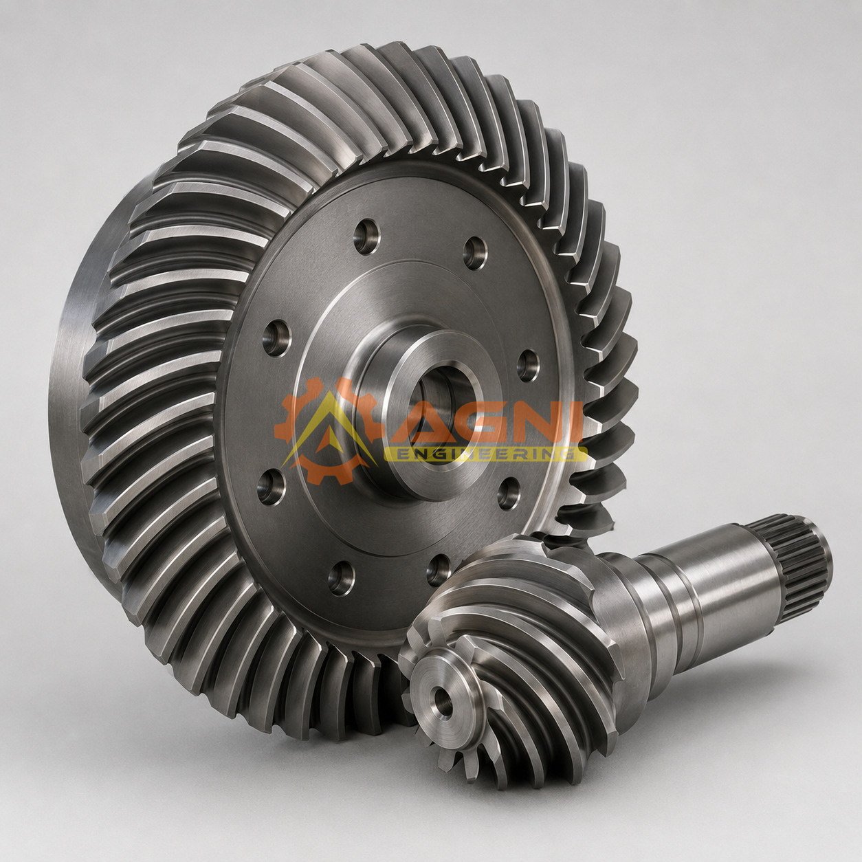 Spiral bevel gear for a rolling mill drive Spiral bevel gear for a rolling mill drive