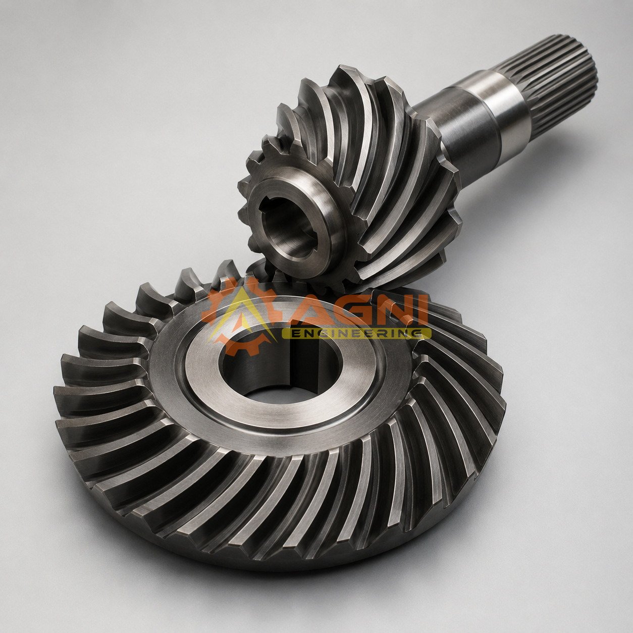 Spiral bevel gear for steel and metal processing machinery Spiral bevel gear for steel and metal processing machinery